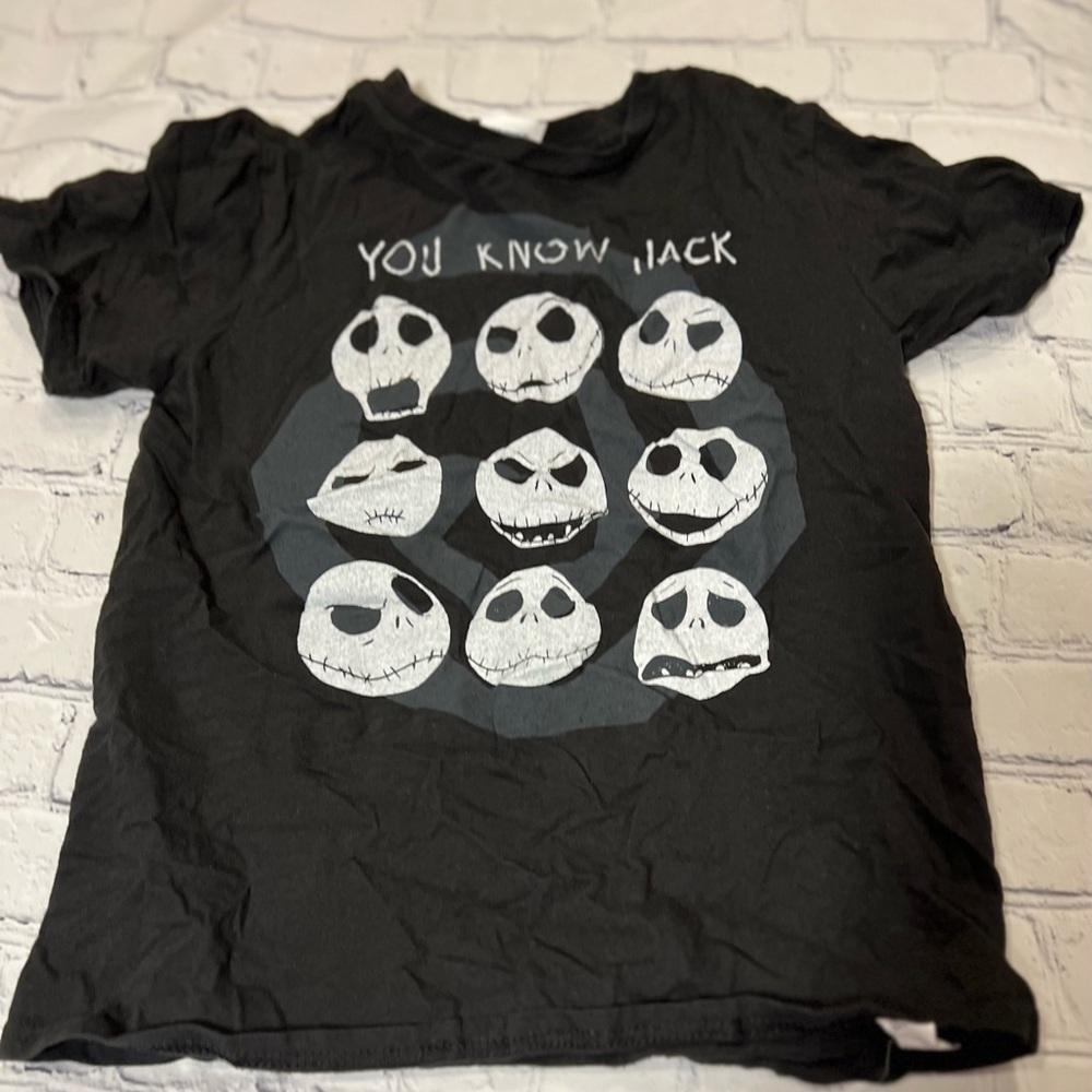 Medium size black T-shirt with you know Jack logo